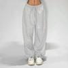 GMXIA Hip Hop Retro Casual Pants Women Sports Sweatpants Loose Wide Leg Long Pants