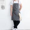 Apron Canvas Kitchen Cooking Hairstylist Milk Tea Shop Art Men's And Women's Work Clothes Painting Printing Embroidery And Calligraphy