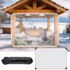 Clear Tarpaulin Waterproof Garden Tarp Outdoor Rainproof Covering All-weather Tarp with Rope for