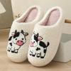 New Autumn and Winter Male and Female Couples Cute Cartoon Puppy Cotton Slippers Home Indoor Non-slip Cotton Slippers