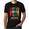 Men’s Vintage Tee Shirt Graphic T Shirt Surf Summer Time Miramar Deep Black