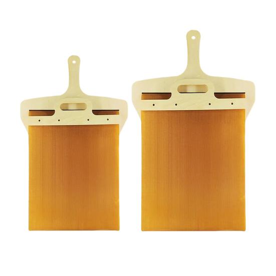 Pizza Sliding Shovel with Wooden Handle Double-Sided Wood Pizza Spatula Non-Stick Paddle for Indoor Outdoor Ovens
