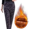 WTEMPO Women's Winter Cotton Pants Plush Thickened High Waist Warm Pants Female Winter Large Size Loose Casual Cotton-padded Trousers