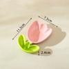 Tulip Flower Ceramic Dish Cute Petal Dipping Dish Seasoning Small Dish With Handle Sauce Vinegar Seasoning Sauce Snack Plate