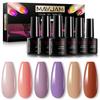 MAYJAM 6Pcs Gel Nail Polish Set 8ml UV LED Nail Art Gel Polish DIY Nail Beauty At Home Nail Gel Set For Manicure Valentine Gifts