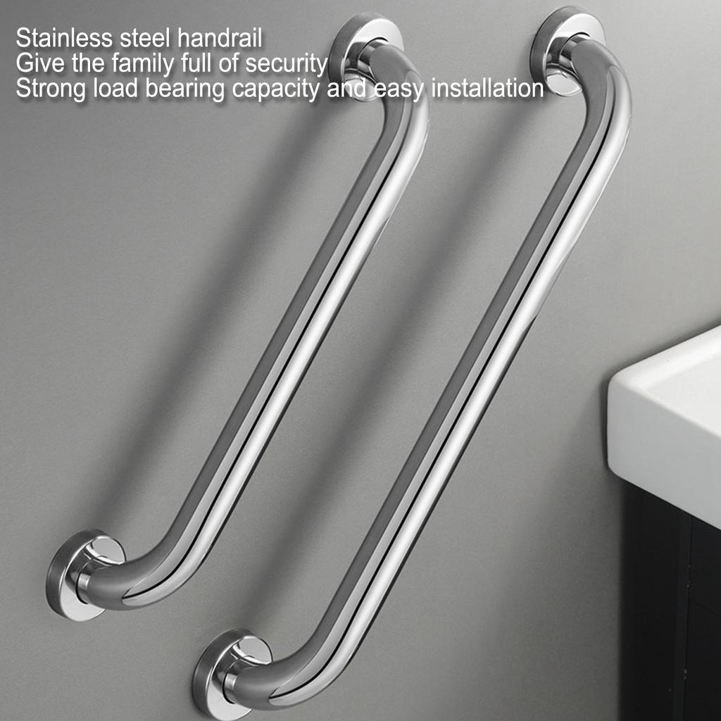 Bathroom Grab Bar 304 Stainless Steel Bathroom Safety Rail for Elderly Disabled Metallic Color