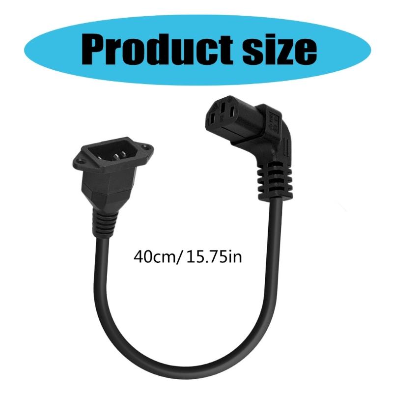 Удлинитель IEC320 C14 - C13 C14 с отверстиями для винтов C13 гнездо - C14 вилка угловой вверх/вниз/влево/вправо шнур питания