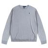Polo FW23 Pony Logo Embroidered Crew Neck Long Sleeve Knit Sweater Women Sweater Gray 211737541-002