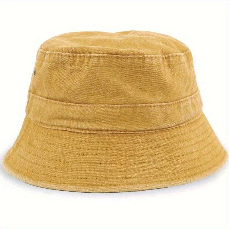 Popular Unisex Cotton Summer Washed Jeans Bucket Hat Cap For Women Spring Fisherman Hat Outdoor Travel Sunshade Gift