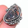 Honey Dendritic Handmade 925 Sterling Silver Jewelry Ring Size 8.5 I6V83