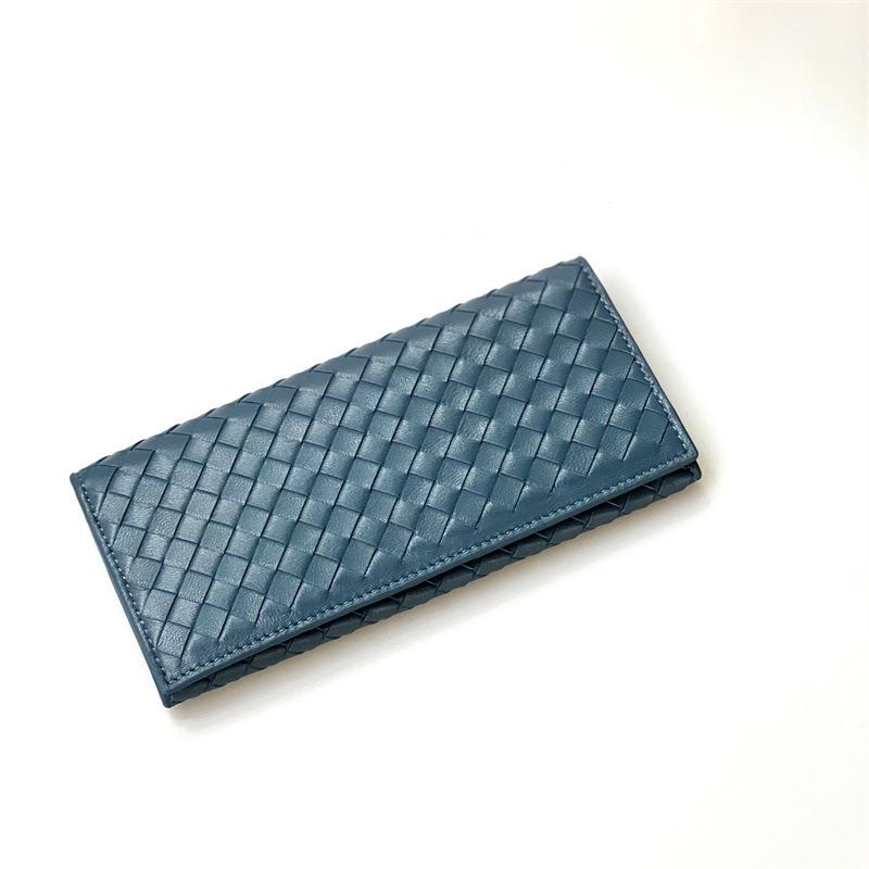 Handmade Sheepskin Women's Long Wallet Zipper Classic Personality Retro Style Casual Hand-held Leather Wallet