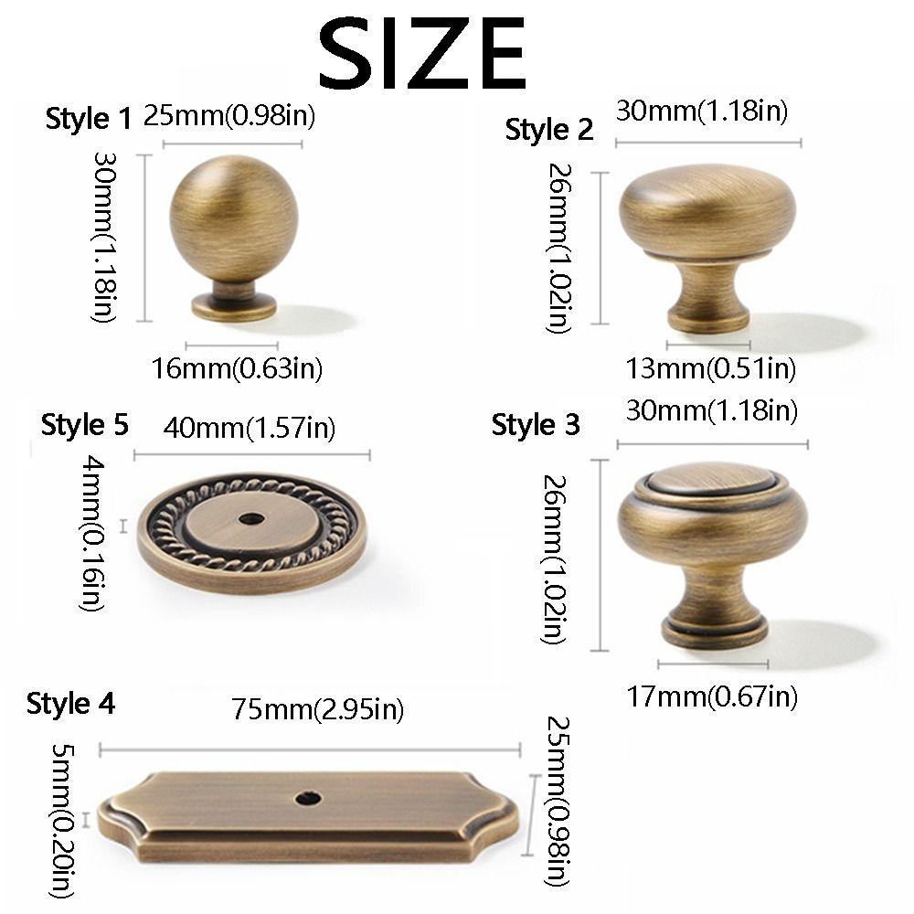 Gold Round Brass Cabinet Pull Nordic Cabinet Door Handle Wardrobe Pulls Drawer Cabinet