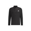 Long Sleeve Stretch Polo Shirt Solid Logo Golf Men Polo Shirts Black HZ6045
