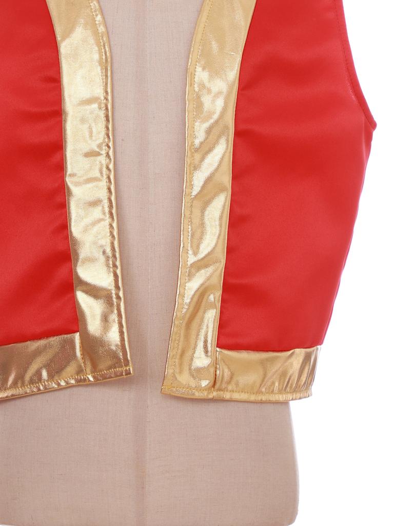 Boys Girls No-Button Toad Vest Kid Arabian Sleeveless Waistcoat Party Costume Vests