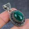 Green Onyx Handmade 925 Sterling Silver Jewelry Pendant 1.77" S9z72