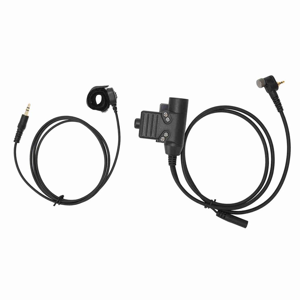Walkie Talkie Headset U94 PTT Handheld Radio Unilateral Headphones Adapter with Microphone for