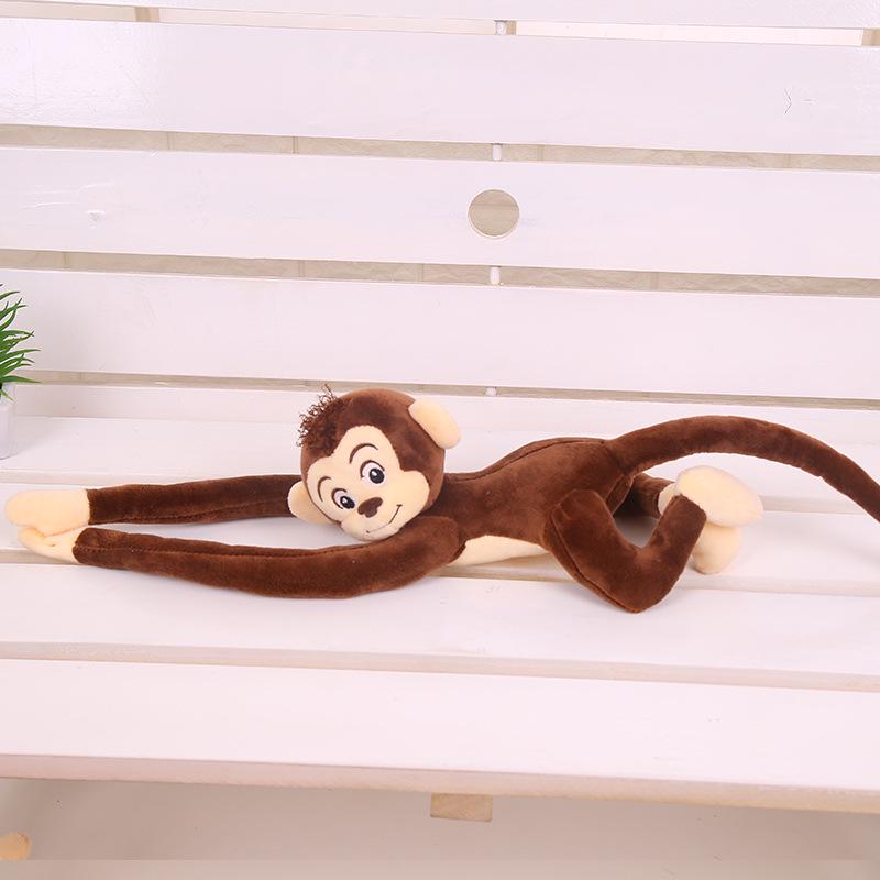 Plush Long-Armed Monkey Doll - Super Soft Hanging Monkey Pillow Birthday Gift for Girls