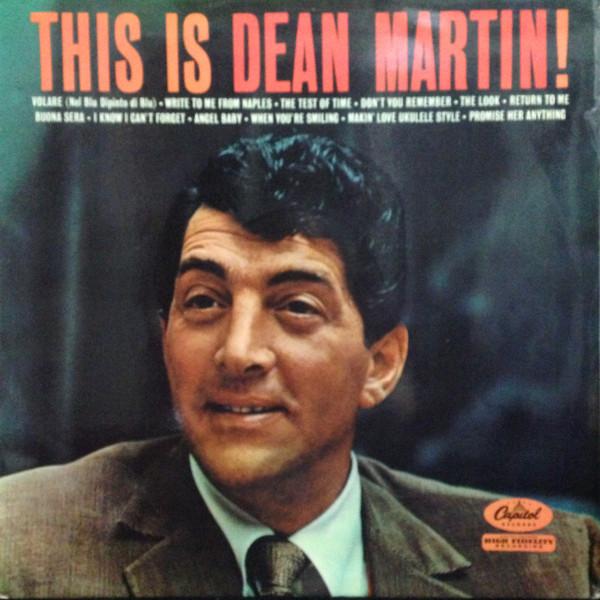 LP Record DEAN MARTIN - This Is Dean Martin T1047 Capitol Records UK Jazz Used