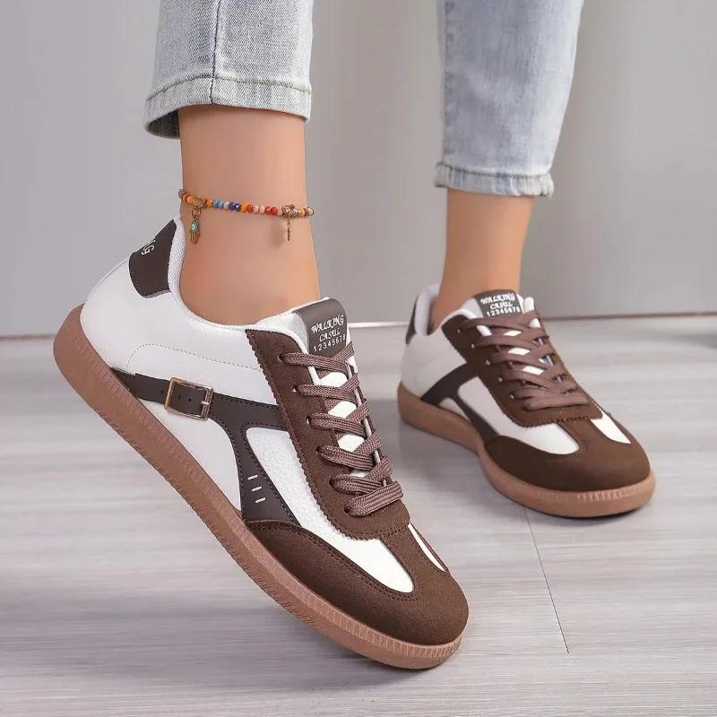 Fashion 2024 New Ladies Green Sneakers Soft-soled Comfortable Shoes Women Leisure Joker Fashion Shoes Tenis Feminino Zapatillas Mujer