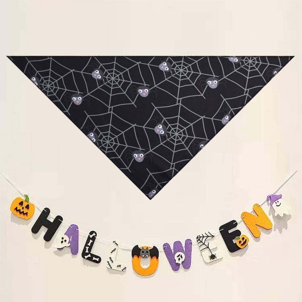 Halloween Ghost Pet Bandana Cute And Versatile Cat And Dog Pet Bib