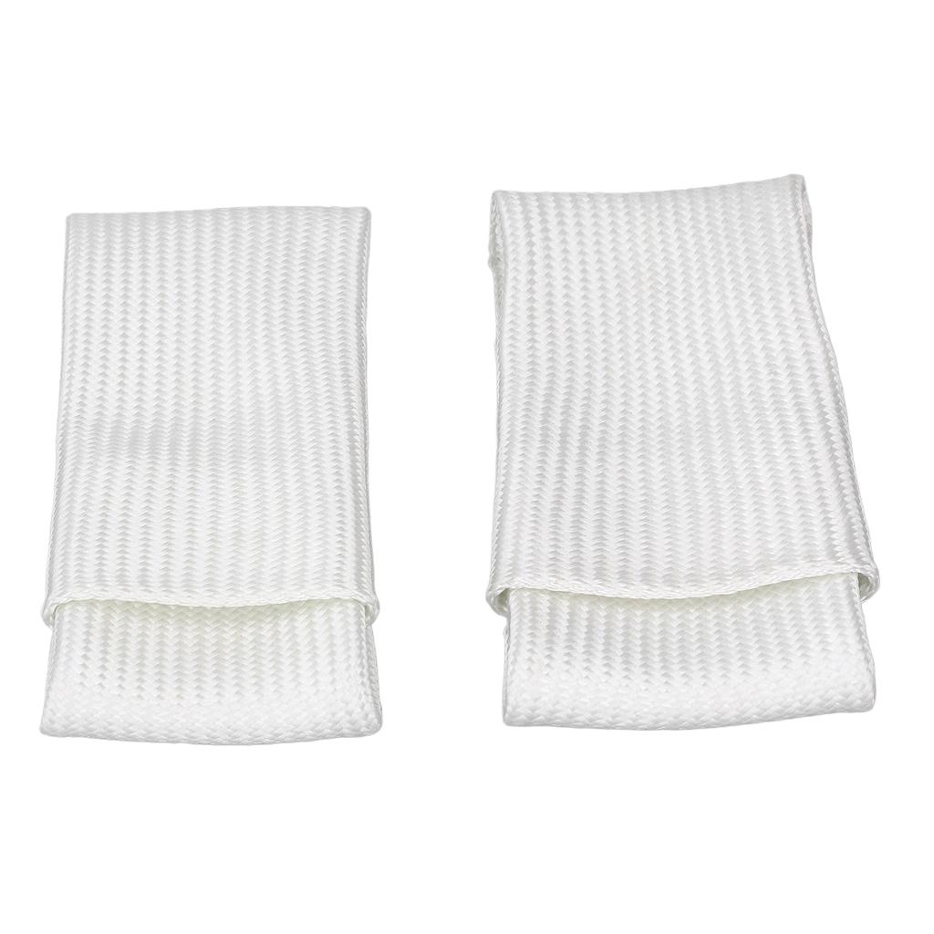 2PCS Glass Fibre Finger Cots Thermal Insulation Finger Covers TIG Welding Fingertip Protector XL L Size White