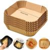 50/100PCS Air Fryer Disposable Paper Liners Square Paper Liner Oil-proof, Water-proof, Baking Paper for Baking Roasting Microwave