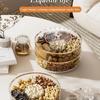 Rotating Compartment Storage Box Light Luxury Living Room Display Dry Fruit Plate Snack Storage Box