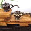 Retro Copper Lotus Hand Stove Zinc Zinc Alloy Brass Incense Holder Metal Censer  Indoor CDN