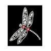 Decorative Transfer - - Dragonfly - Multicolor - Rhinestones and Studs - Easy To Use