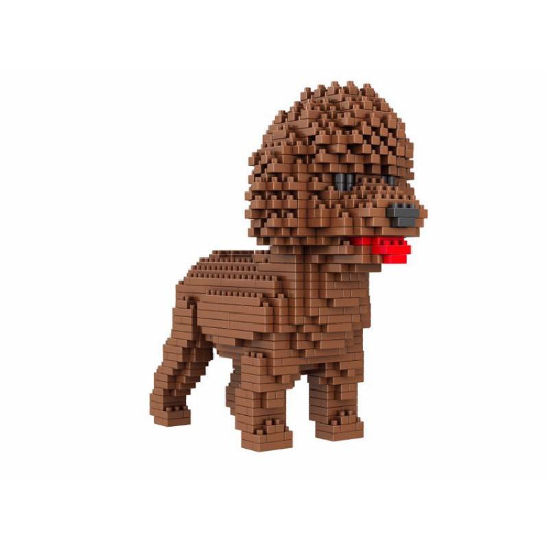 Poodle Poodle Or Dog Figure To Assemble With Nanoblocks Pieces Children Toys