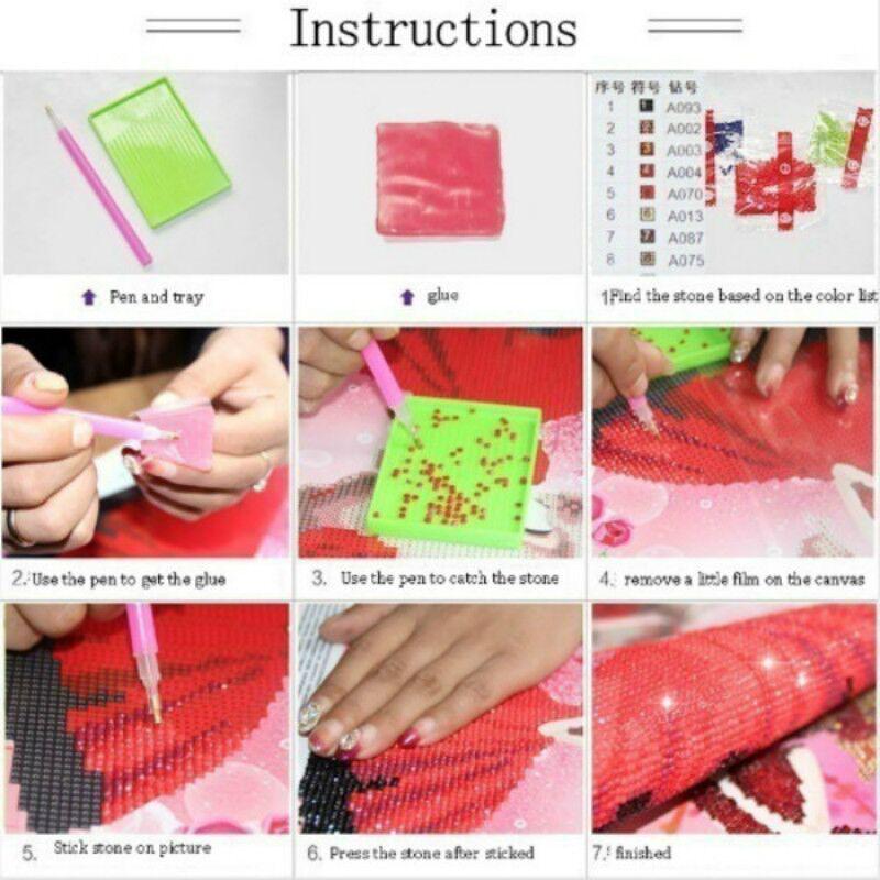 Full 5D Diy Diamond Painting Dream Woman Embroidery Cross Stitch Home Decor Handmade Gift