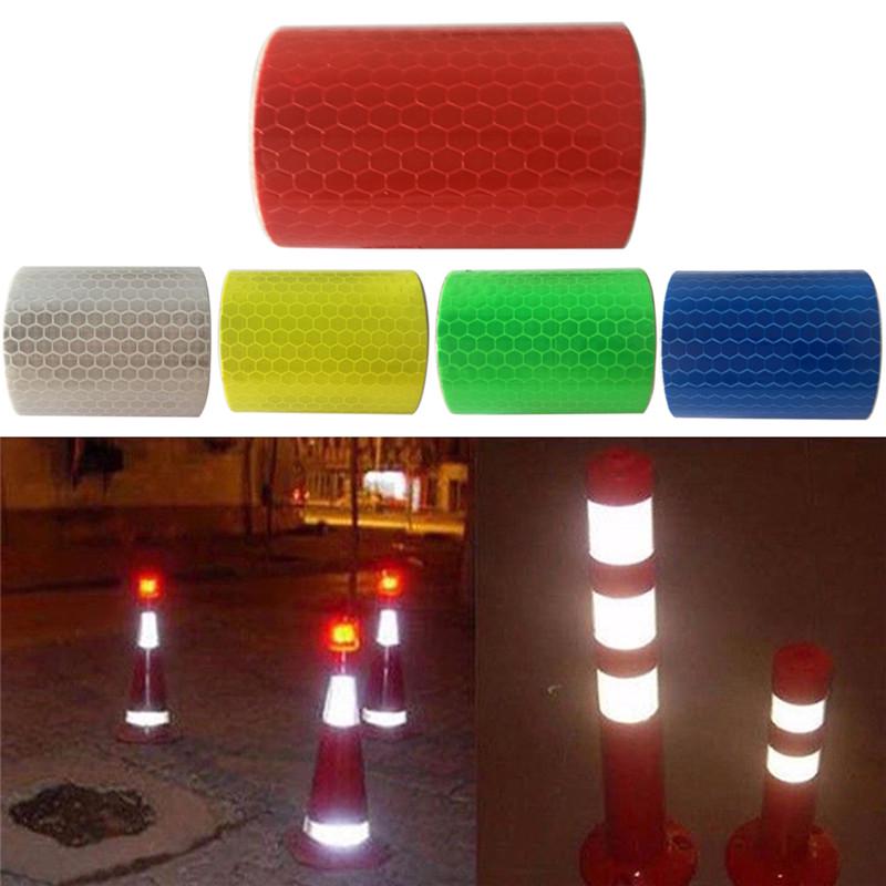 Safety Caution Reflective Tape Warning Tape Sticker Self Adhesive Tape 5Cm X 1M