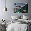 Canvas Print, Mountain House Landscape Alps
