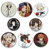32/44/58mm Anime Bungou Stray Dogs Brooch Cartoon Metal Badge for Backpack Clothes Jewelry Accessories Dazai Osamu Nakajima Atsushi Pin