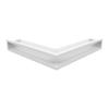 Vent Cover LUFT Corner 56x56x9 White