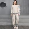 Women's Sweater Set 2 Piece Outfits Knitted Pullover Jumper Tops Wide Leg Pants Tracksuit Lounge Matching Sets Fall Winter Outfits Sweatsuit for Women