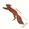 1pc Creative Tree Insert - Rusty Squirrel Silhouette Metal Decoration. Tree Stakes. Branch Insert for Home Garden Patio.