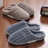 Fashion New Men Big Size 48 49 Winter Warm Slippers Women Soft Plush Furry Shoes Casual Flats Home Couples Bedroom Anti-Slip Slides