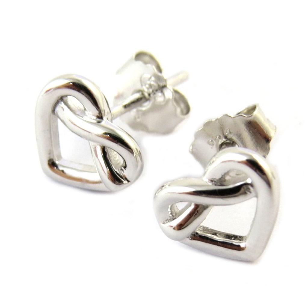 Les Trésors De Lily [N6881] - Silver 'Love' Earrings (rhodium-plated)