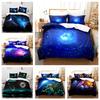 3D Printing Space Planet Bedding Space Romantic Starry Sky Down Duvet Cover Pillowcase 2/3pc AU/EU/DE All Sizes Youth Men Space Fans Gift
