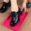 2025 новые женские туфли на среднем каблуке весна и осень черные мягкие кожаные туфли с глубоким вырезом повседневные лакированные туфли на толстом каблуке со шнуровкой