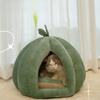 Leaf Type Pumpkin Cat Nest Winter Warm Semi-enclosed Cat Bed Removable and Washable Four-season Universal Pet Nest Cat Supplies