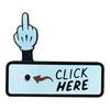 1/2/3/4Pcs Click Here Middle Finger Prank Toy Teens Adults Stress Relief Surprise Button Middle Finger Table Sign Decoration Tricky Props Gag Gift