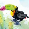 Mini Cartoon Bird Building Kit - Peacock, Crane, Crow, Seagull, Oriole, Portable STEM Educational Toy for Travel & Home Play
