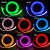 5 Pcs RGB LED Fiber Optical Decor Neon Atmosphere Light Foot Lamp BT APP Control