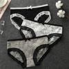 Lace Hollow Panties Lingerie Women's Mid-waist Underwear Thin Breathable Pure Desire Sexy Ladies Girls Seamless Triangle Panties Briefs