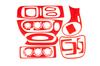 Panel Overlays 1999-2003 (Red Color) for Renault Megane I