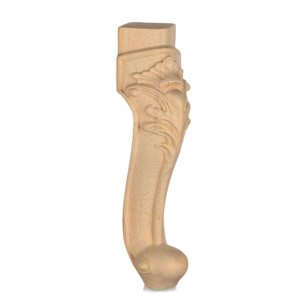 European Style Accessories Furniture Foot Legs Vintage Wood Carved Cabinet Seat Feets Home Decor