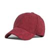 Warm Hat Women Autumn Winter Corduroy Baseball Cap Solid Color Outdoor Sports Cap Snapback Hat Ponytail Panama Cap Visor Hats