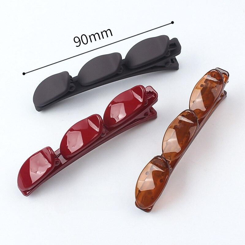 Double Layer Hair Braiding Hairpin Broken Hair Clip Women Girl Bangs Hairpin Korean Fixed Hair Clip Lazy Hair Style Accessories